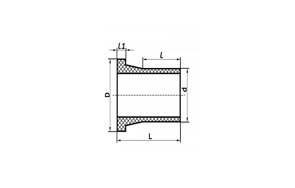 Втулка литая удлиненная Вода ПЭ100 SDR 11 355 мм